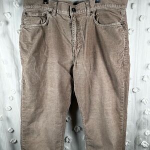 J. Crew Men's Light Brown Corduroy Pants Size 36W 32L